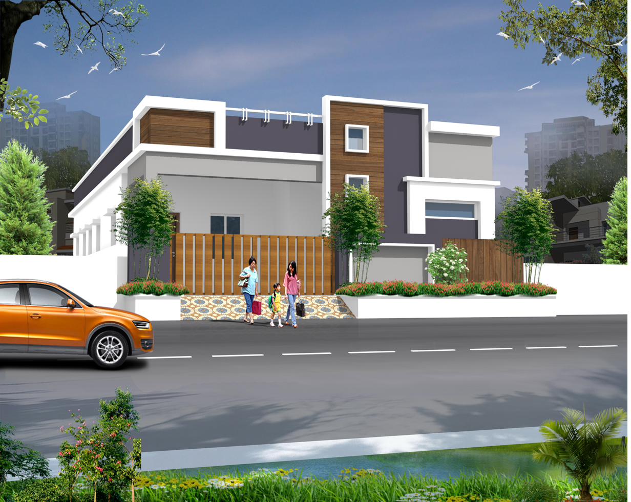 Simplex East Elevation