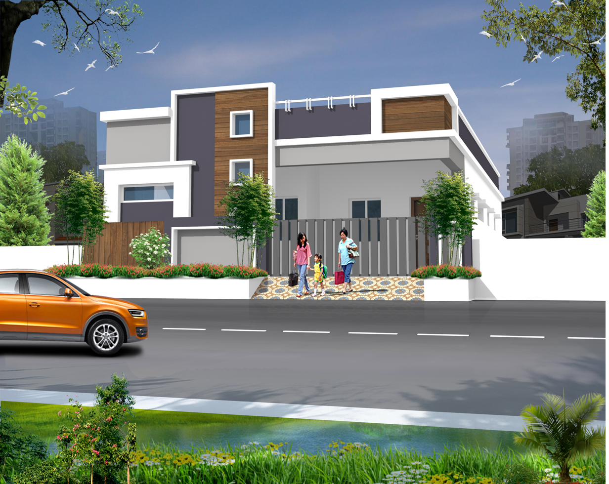 Simplex West Elevation