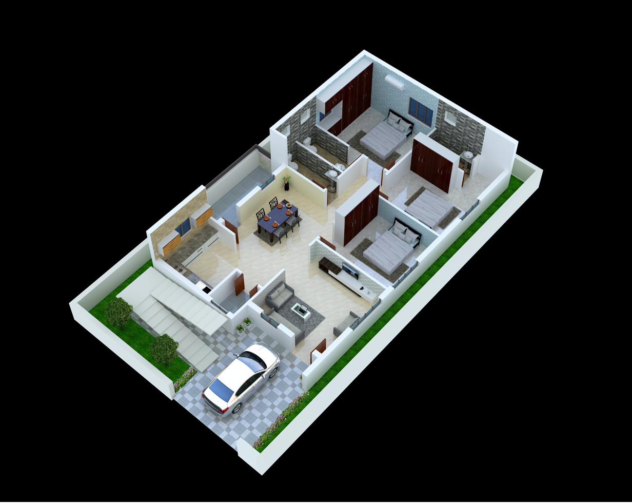 Simplex 3BHK Villa